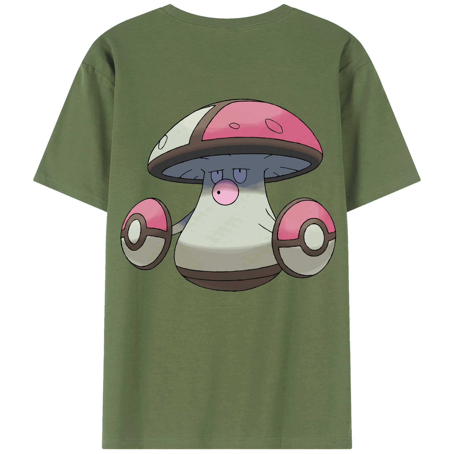 （画像用） ポケットモンスター Pokémon 綿100％ メンズ半袖Tシャツ（バックプリント） 通気性
